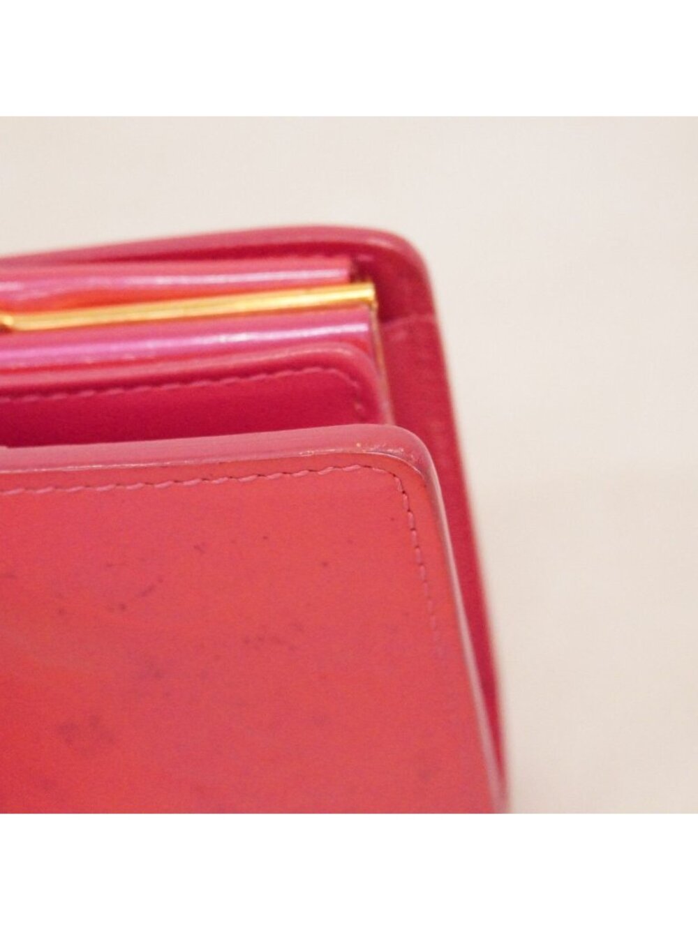 Louis Vuitton Wallet Vernis Portomonevie Viennois Fuchsia Pink - Picture 5 of 10